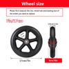 2PCS Rubber Wheel Replacement Wheelchair Front Wheels Rollator Replacement Wheels 6" 7" 8" Black/Gray Non-Slip Wheelchair Caster ABS Wheel Hub with Screws(Gray,7in/17cm) view 3