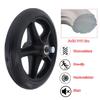 2PCS Rubber Wheel Replacement Wheelchair Front Wheels Rollator Replacement Wheels 6" 7" 8" Black/Gray Non-Slip Wheelchair Caster ABS Wheel Hub with Screws(Gray,7in/17cm) view 4