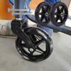 Set Of 2 Replacement 6-inch/7-inch/8-inch Walker Wheels Front Casters Wear-Resistant PU Tires, Anti-Slip Solid Wheelchair Wheels For Adults, Seniors, And Elderly(Black,7in/17cm) view 2