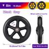 2 Pack Solid Replacement Wheels 6/7/8in Wheelchair Front Wheels with Screws Rollator Walker Anti-Slip Replacement Casters Rollers Wheels Easy to Install(Gray,8in/19cm) view 2