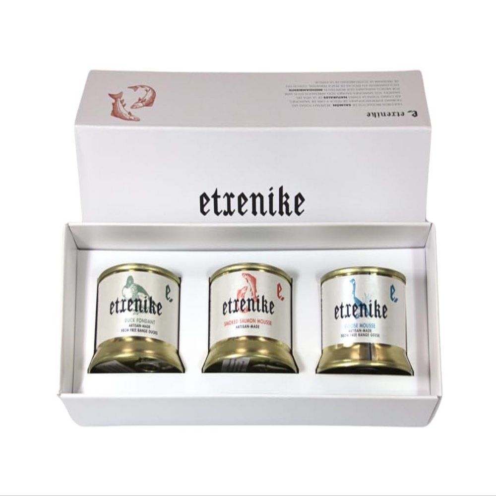 Etxenike Luxury Pate Selection Box (Duck, Goose and Smoked Salmon) 3 x 130g