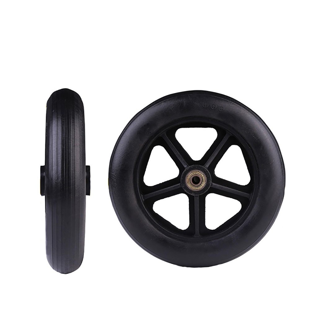 Wheelchair rubber wheels; durable wheelchair accessories; wheelchair replacement parts made of non-slip polyurethane; wheelchair front wheels; non-slip polyurethane wheelchairs A,19 * 19 * 5cm