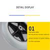 Wheelchair rubber wheels; durable wheelchair accessories; wheelchair replacement parts made of non-slip polyurethane; wheelchair front wheels; non-slip polyurethane wheelchairs A,19 * 19 * 5cm view 3