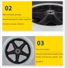 Wheelchair rubber wheels; durable wheelchair accessories; wheelchair replacement parts made of non-slip polyurethane; wheelchair front wheels; non-slip polyurethane wheelchairs A,19 * 19 * 5cm view 4