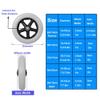 2Pcs Replacement Walker Wheels Rubber Rollator Wheel Replacement Wheelchair Replacement Wheel Caster 6in 7in 8in Trolley Non-Slip Caster Wheel with Screws(Gray,6in/15cm) view 2