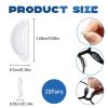 20 Pairs Soft Silicone Glasses Nose Pads, Anti-Slip Nose Grips with Sticky Backing, Non Slip Glasses Grips for Ladies and Men Framed Eyeglasses and Sunglasses (Clear) view 2