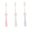 FRCOLOR 3pcs Cartoon Boy Girl's Toothbrush Straw Material Soft Bristle Boys and Girls First Toothbrush for Daily Oral Care view 1