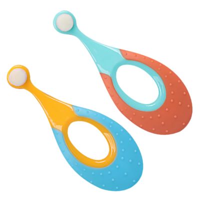 FRCOLOR 2pcs Lovely Boys and Girls Toothbrush Oral Care Toothbrush Comfortable Handle Random Color