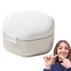 False Teeth Container,Leakproof Denture Holder Mouth Guard Case - Cleaning Container Case, Portable Partial Denture Case for Mouth Guard, Aligner Storage view 1