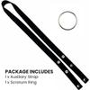 Auxiliary Chastity Belt Strap Adjustable Support Band with Scrotum Ring for Male Chastity Devices Durable Stainless Steel Harness Accessory for Secure Cage Fit & BDSM Play (Black) view 2