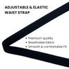Auxiliary Chastity Belt Strap Adjustable Support Band with Scrotum Ring for Male Chastity Devices Durable Stainless Steel Harness Accessory for Secure Cage Fit & BDSM Play (Black) view 4
