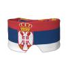 Flag of Serbia Print Sleep Mask for Men Women, Soft Eye Cover, Soundproof Sleep Earmuff Headband for Travel, Nap view 1