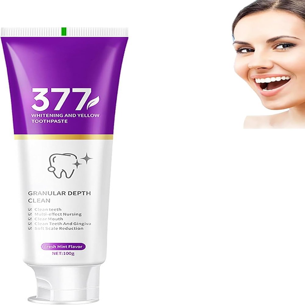 Purple Toothpaste for Teeth Whitening, Purple Whitening Toothpaste, Whitening Probiotic Toothpaste, Colour Corrector Toothpaste, Stain Removal, Fresh Breath (1)