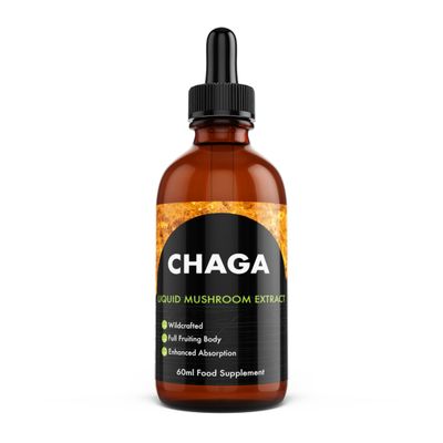 Feel Supreme - Chaga Mushroom Liquid Extract - Antioxidant-Rich, Pure Chaga Mushroom Supplement - Immune System Booster, Energy Supplements - Non-GMO, Natural Ingredients - 60ml