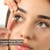 4Pcs Contact Lenses Applicator Contact Lens Applicator Kit, Portable Contact Lens Remover Tools with Tweezers & Suction Stick, Storage Case Included - Ideal for Travel and Daily Use view 2