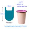 100 Pack Blue Small Trash Bags for Bathroom Office Kitchen Bedroom 1.1mm Thick Separated Odourless Strong Trash Bags view 2