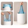 100 Pack Blue Small Trash Bags for Bathroom Office Kitchen Bedroom 1.1mm Thick Separated Odourless Strong Trash Bags view 4