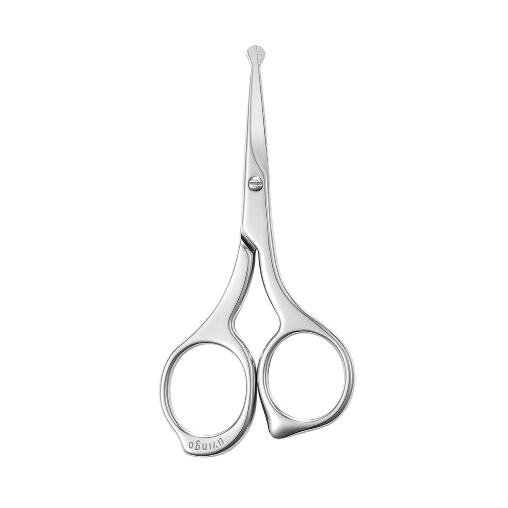 LIVINGO Professional Nose Hair Scissors, Sharp Stainless Steel
