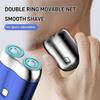 New Upgrade Double Head Portable Electric Shaver - Rechargeable Waterproof, USB Mini Shaver for Men (Blue) view 3