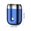 2024 New Upgrade Pocket Shaver USB m ini Shavers for Men,Double He-ad Motor Electric Shaver Rechargeable Waterproof Compact Electric Shaver,Pocket Size Rotary Electrical Shaver,2.76x2.13 in view 2