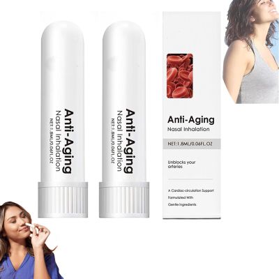 Alzclipp Inhaler, Portable Nasal Suction Stick Inhaler, Alzclipp Memory Enhancer, Enjoy Fresh Air and Clean Your Nose (2pcs)