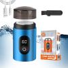 Bebuyby Mini Portable Rechargeable Shaver with Digital Display, Enspiracle Shaver, Newest Unisex Mini Portable Electric Shaver, Enspiracle Shaver, Enspiracle Mini Shaver (Blue) view 1