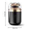 BYYLECL Portable Multifunctional Capsule Shaver, 2 in 1 Mini Shaver with Nose Hair Trimmer,USB Rechargeable Electric Shaver for Travel Home Business Trip Black view 3