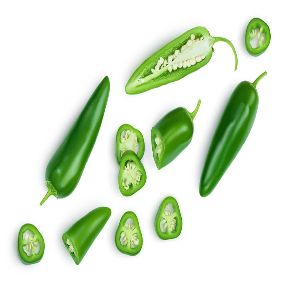 Fresh jalapeo chilli -Perfect for adding a kick of heat to your meal times! (500g)