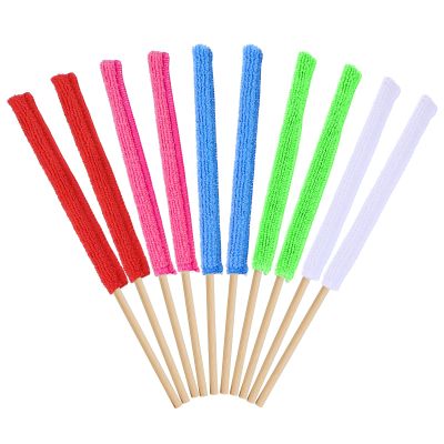 10 PCS Mini Crevice Cleaning Tool, Microfiber Gap Duster Sticks for Home, Car, Vent, Fan, Blind, Window, Small Spaces