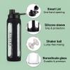 Asbirg 2.0 Fitness | Protein Shaker Made of Glass | Protein Shaker | Drinking Bottle | with Spiral Ball | 35 oz view 3
