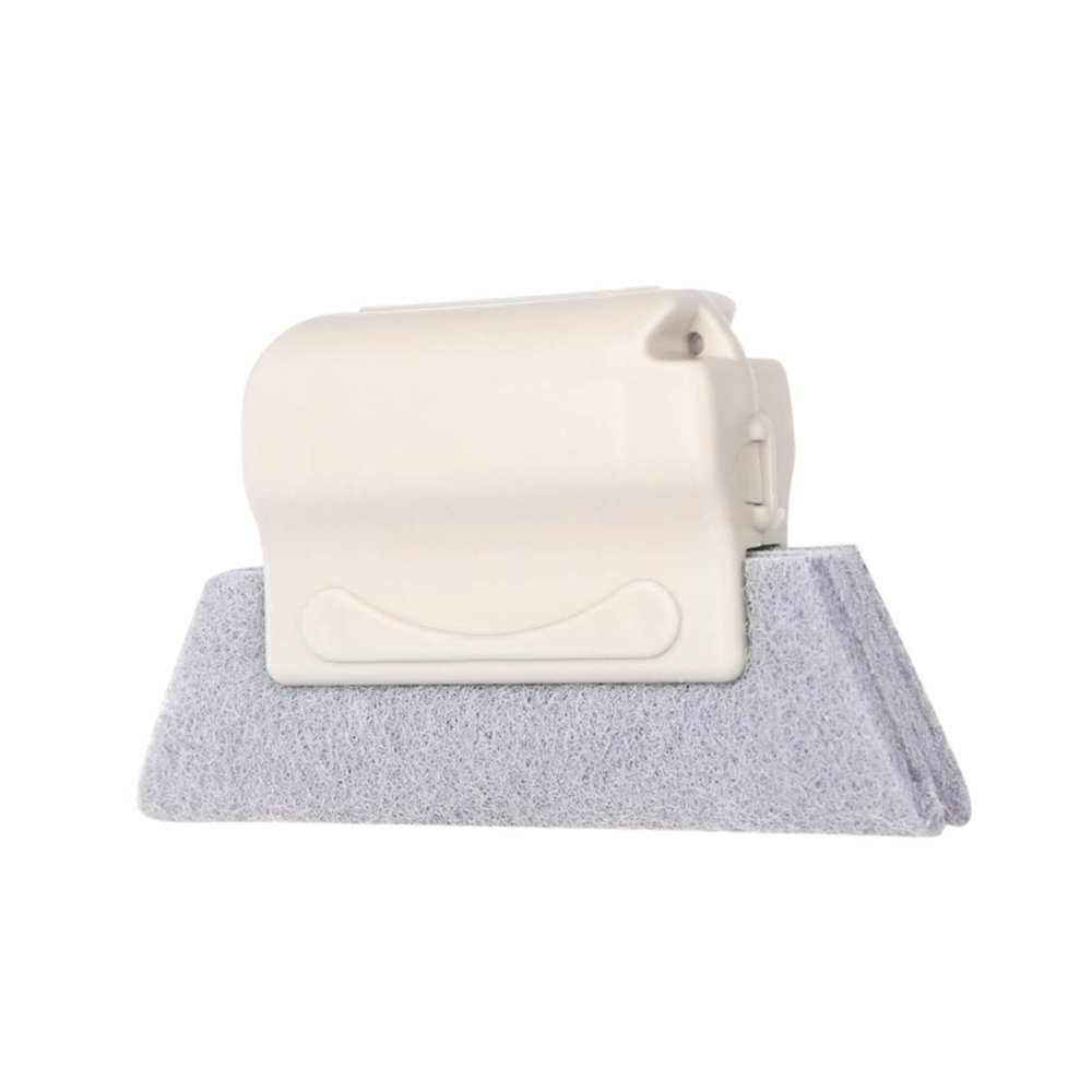 ABOOFAN Window Grooves Cleaning Brush Handheld Dead Angle Gap Scrubber Beige for Household Window and Door Track Cleaning