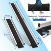 2PCS Adjustable Portable Aluminum Non Slip Telescopic Wheelchair Ramp for Stairs with 300KG Loading Capacity 121 210cm view 4