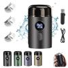 Enspiracle Mini Shaver, The Newest Unisex Mini Portable Electric Shaver, Pocket Size Washable Sopani Mini Shaver for Effortless Wet Dry Shaving Anywhere (Black) view 1