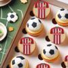 Southampton Football Team Colours Personalised Edible Cake Topper Printed on Icing Sheets, Round, Square, Costco, Cupcake Toppers - Happy Birthday (4. Shirt Cupcake Toppers) view 1