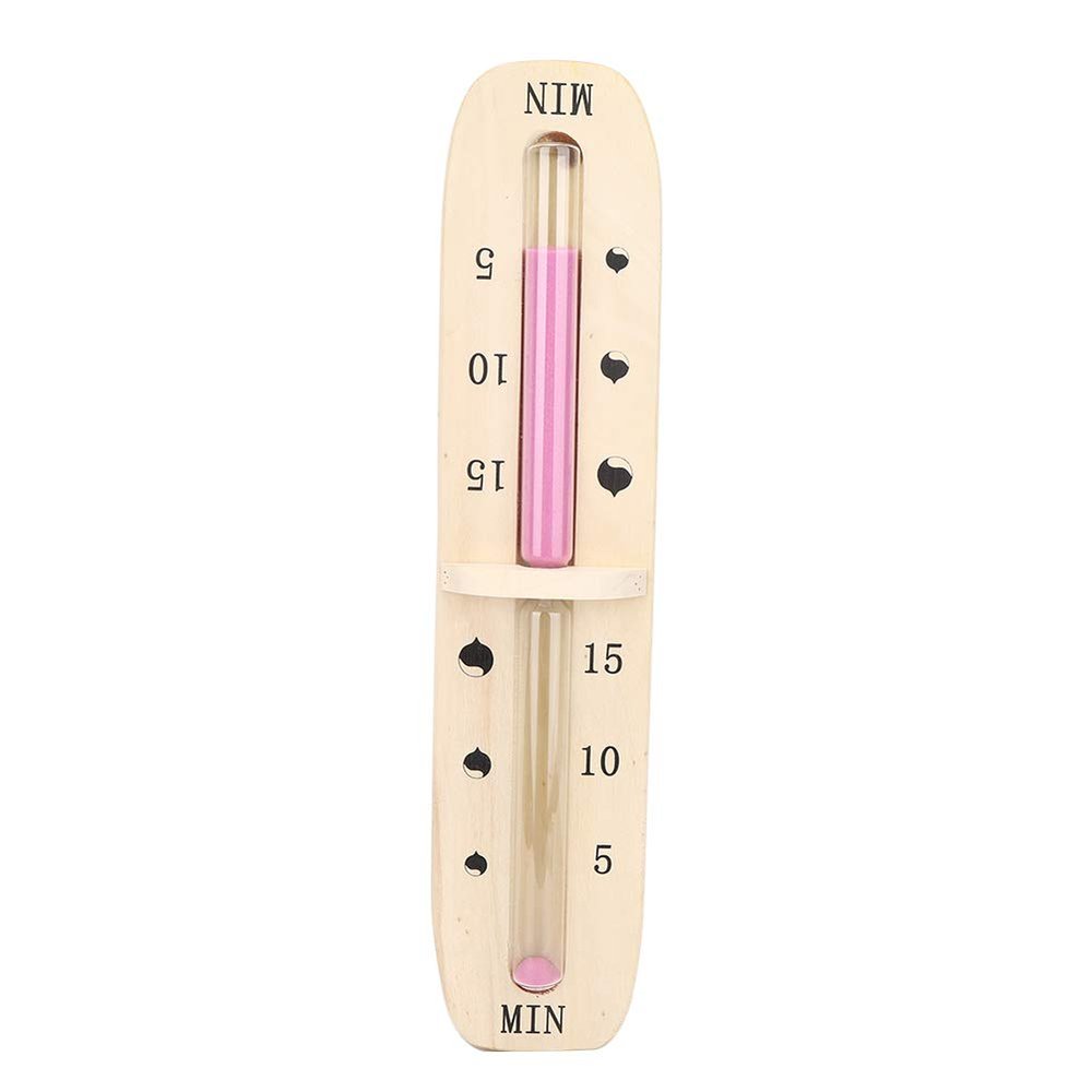 Brrnoo Sauna Timer, 15 Minute Sand Timer Hourglass Timer with Accurate Timing Design 15 Minutes Sauna Timer, Wall Mounting Sand Timer, Sauna Clock, Sauna Accessories for Sauna Room Bath