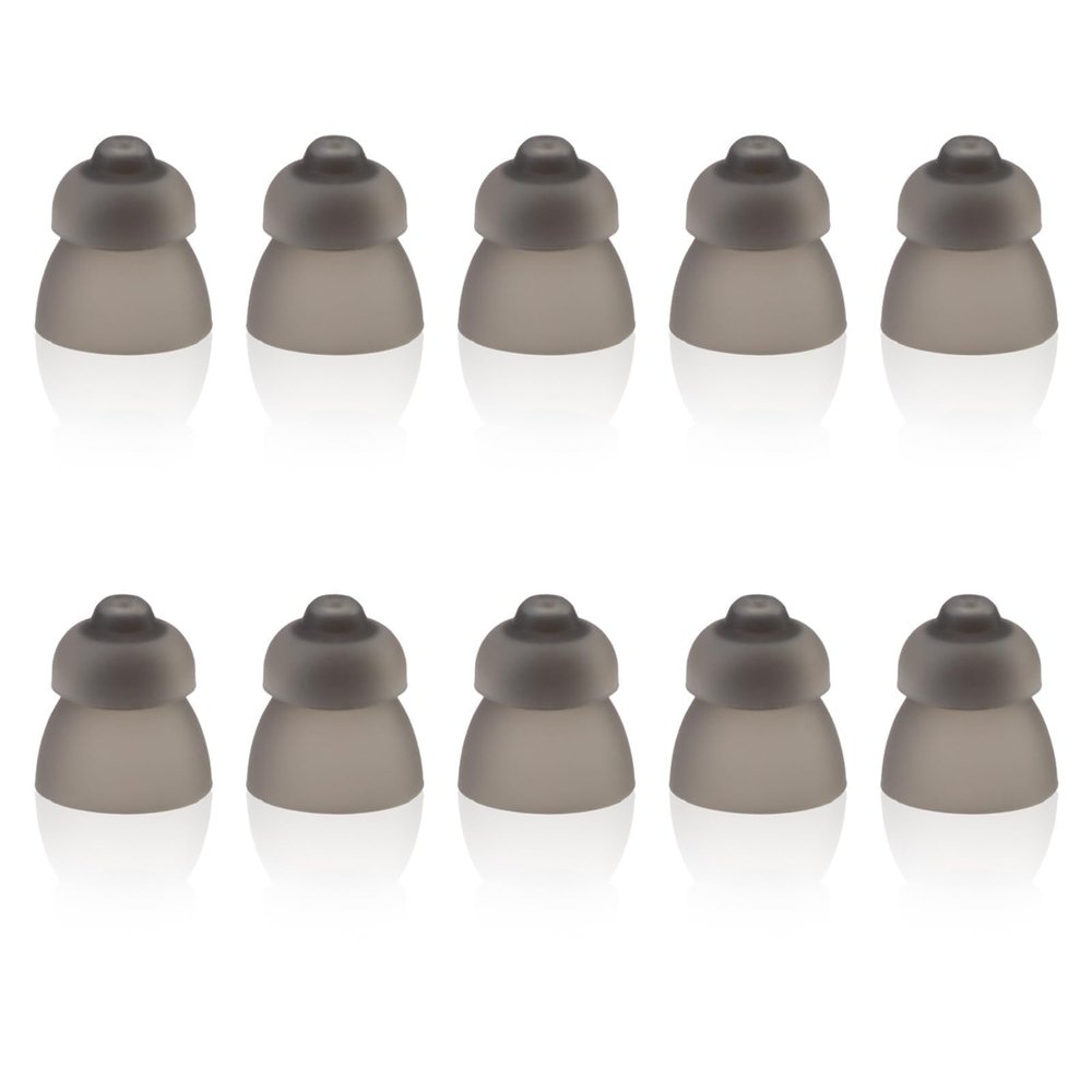 10 Pack Hearing Aid Domes for Phonak, Sound Amplifier Ear Pieces Double Layer Open Domes Washable Anti Static Silicone Earbud Tips Replacement Hearing Aid Accessories for Seniors (S, 9mm)
