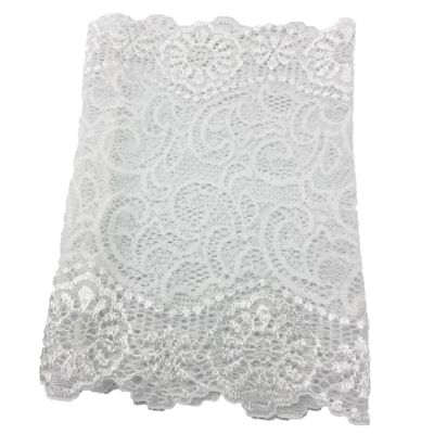 Decorative Unlined or Lined TPN Picc Line Lace Sleeve Cover for Cancer Chemo, Diabetes Freestyle Libre, Lymes Disease - Suitable for weddings/events (6.75" White #3)