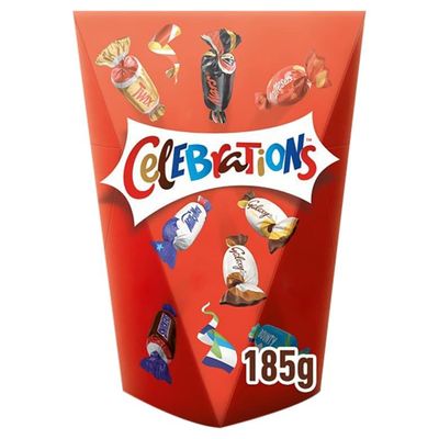 Celebrations Pop Box - Dig Into A Delicious Box Of Celebrations As A Chocolatey Treat Or Gift - Size: 185g