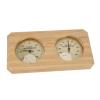 2 in 1 Wooden Sauna Hygrothermograph, Simultaneously Monitor Environment Changes in Sauna Room, Wall Mounted Display Temperature and Humidity with Accuracy view 2