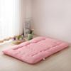 10cm Thick Futon Mattress Single/Twin/Queen/King Size Floor Guest Bed,Foldable Sleeping Bed Portable Camping Mattress Floor Lounger Couch Bed Mattress Topper (Pink,120x200cm) view 1