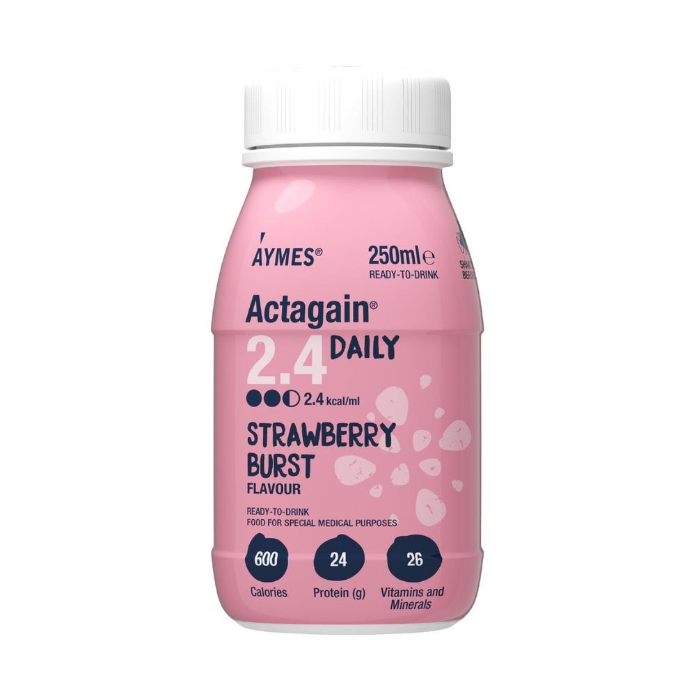 AYMES ActaGain 2.4 Daily - Strawberry Burst - 12 x 250ml