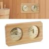 2 in 1 Wooden Sauna Hygrothermograph, Simultaneously Monitor Environment Changes in Sauna Room, Wall Mounted Display Temperature and Humidity with Accuracy view 4