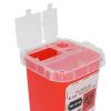 Sharps Container, Disposal Blade Container with Lid Design Needle Disposal Containers Home Sharps Disposal Container for Home and Professional Salon Use (Red) view 3