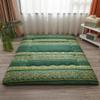 10cm Thick Futon Mattress Single/Twin/Queen/King Size Floor Guest Bed,Foldable Sleeping Bed Portable Camping Mattress Floor Lounger Couch Bed Mattress Topper (Orange,180x220cm) view 1