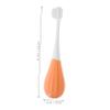 TOBBOMEY Childrens Manual Toothbrush Extra Soft Bristles Orange Hot Air Balloon Design Toddler Toothbrush for Ages 2-5 with Fine Soft Fibers Baby Teeth Cleaning view 3