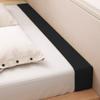Bed Gap Filler,120/140/160/180/200cm Long Headboard Wedge Pillow Bed Mattress Bridge for Single/Twin/Queen/King Bed,Rectangle Bolster Support Cushion (Black,180x15x15cm) view 1