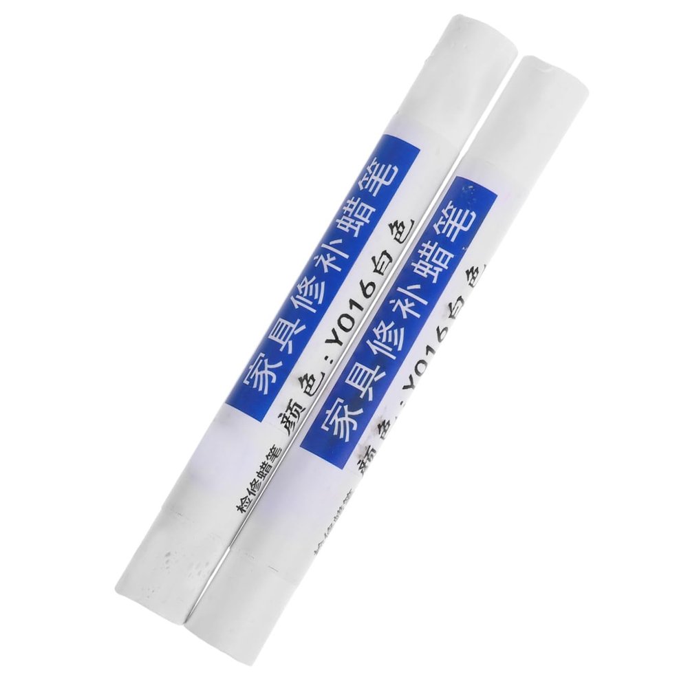 CHILDWEET Wood Furniture Repair Markers for Furniture Touch and Scratch Repair 2pcs Easy-to-use for Filling Holes and Damage on Wooden Surfaces Wax Filler Sticks