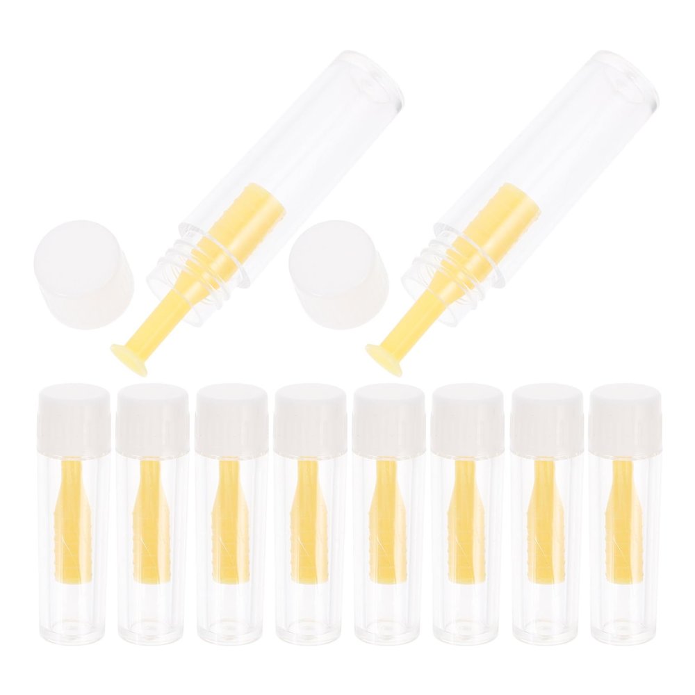 BEBEMOKO 12pcs Reusable Contact Lens Sticks Silicone Hard Lens Applicators Portable Wearing Tools for Removal and Insertion Suitable for Travel and Daily Use