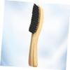 FRCOLOR Handle Beard Brush for Men Solid Wood Mustache Brush Portable Beard Care Accessory Long Handle for Home Barber Shop Salon view 4