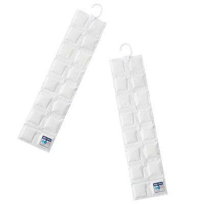 BUGUUYO 2pcs Hanging Moisture Absorber Bags for Wardrobe Household Dehumidification for Clothes Shoes and Indoor Spaces Prevent Dampness and Mold Closets Bathrooms and Basements